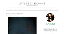 Desktop Screenshot of littleboxbrownie.com
