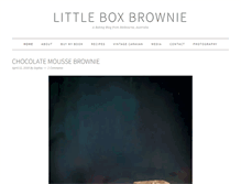 Tablet Screenshot of littleboxbrownie.com
